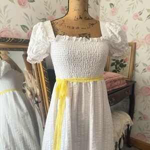 Yellow Lace Ribbon Sash/Accent